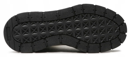 Buty Damskie Skórzane Wysokie Botki Skóra Biało-Czarne PUMA MAYZE 