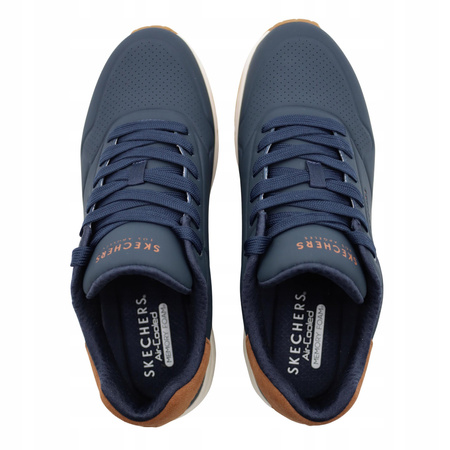 Buty sportowe męskie granatowe lekkie wygodne skechers 183004/nvy