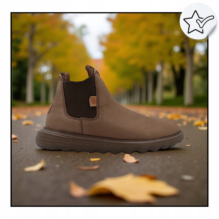 BUTY MĘSKIE LEKKIE SKÓRZANE HEYDUDE BRANSON CRAFT LEATHER 40187255 