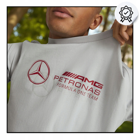 KOSZULKA MĘSKA SZARA PUMA MAPF1 LOGO 53848202 r. XXL