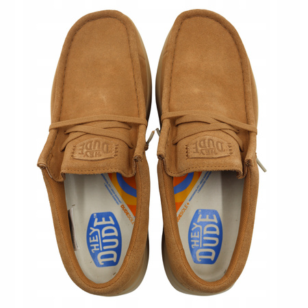 BUTY MĘSKIE LEKKIE MOKASYNY ZAMSZOWE HEYDUDE WALLY COMF SUEDE 419752IW