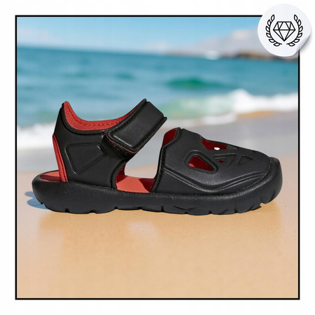 Sandałki SPORTOWE DZIECIĘCE CZARNE ADIDAS FORTASWIM 2I CQ0089 R. 25