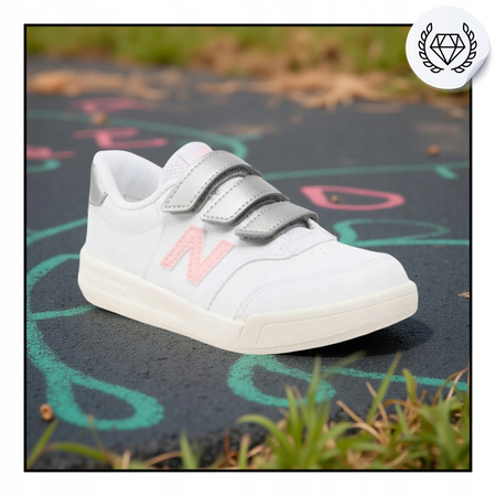 Buty Dziecięce Sportowe Do Szkoły Wygodne Lekkie Białe NEW BALANCE