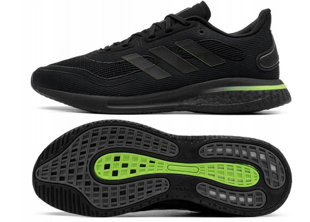 Buty męskie sportowe czarne ADIDAS SUPERNOVA wygodne 