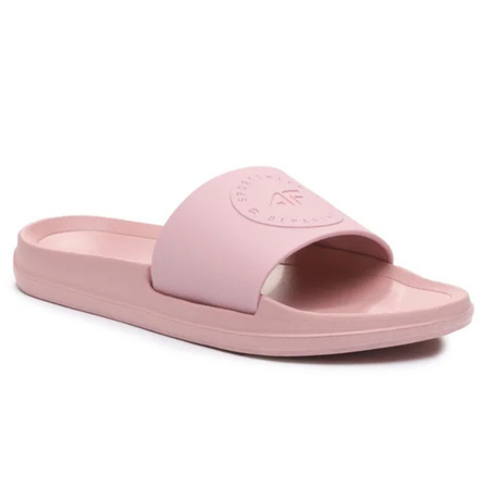 KLAPKI 4F damskie WSUWANE NA PLAŻE NA BASEN RÓŻOWE LEKKIE WYGODNE 