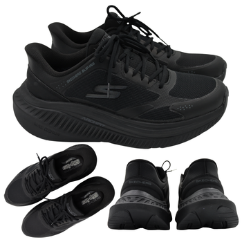 Buty męskie skechers 216351/bbk czarne lekkie wsuwane na co dzień