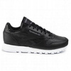 Buty Damskie Skóra Skórzane Czarne Wygodne Lekkie REEBOK CL LEATHER