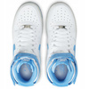 Buty Młodzieżowe Wysokie Wygodne Skóra Białe Rzep NIKE AIR FORCE 