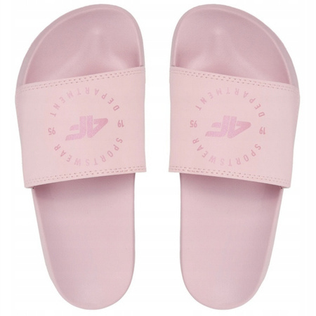 KLAPKI 4F damskie WSUWANE PLAŻOWE BASENOWE NA BASEN WYGODNE RÓŻOWE R. 39