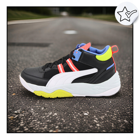 Buty Sportowe Męskie Puma Rebound za kostkę czarne wygodne r.44