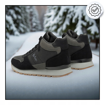 Buty Wysokie Męskie Ocieplane Zimowe na Zimę Wygodne LEE COOPER