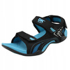 Sandały Damskie Lekkie Wygodne Przewiewne Na Lato DK 3431 BLK/BLUE