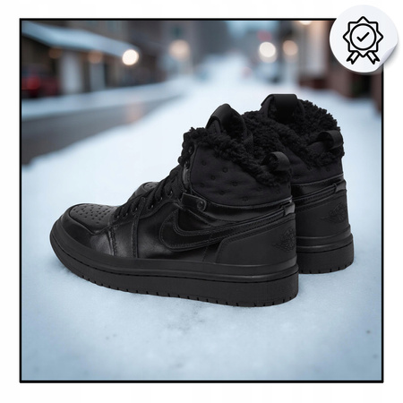 BUTY DAMSKIE ZIMOWE BOTKI WYSOKIE NIKE AIR JORDAN DC7723 001 CZARNE