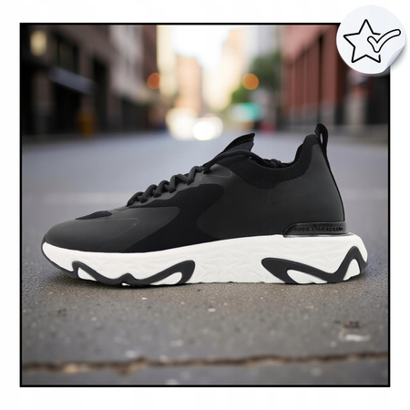 Buty Sneakersy Stylowe Wygodne Czarne KARL LAGERFELD