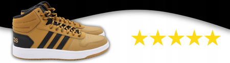 Buty sportowe męskie wysokie ADIDAS HOOPS wygodne