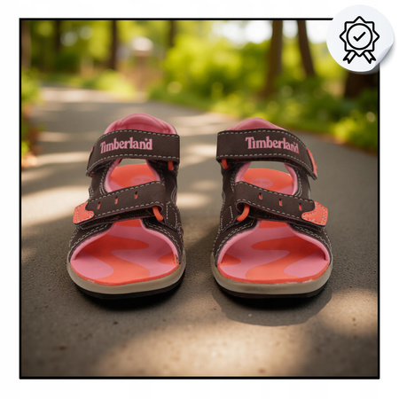SANDAŁY DZIECIĘCE NA RZEP LEKKIE WYGODNE TIMBERLAND 50876