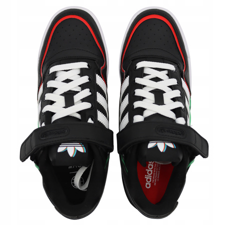Buty Młodzieżowe Juniorskie Wygodne Skóra Rzep ADIDAS FORUM LOW