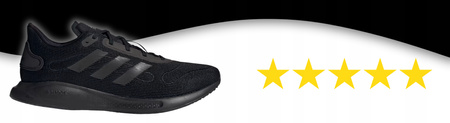 Buty Do Biegania Biegowe Męskie Czarne Wygodne ADIDAS GALAXAR RUM