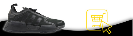 Buty Sportowe Czarne Młodzieżowe Wygodne ADIDAS NMD_V3 GX5683