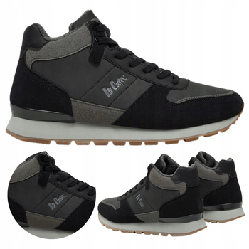 Buty Wysokie Męskie Ocieplane Zimowe na Zimę Wygodne LEE COOPER