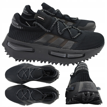 Buty Sneakersy Męskie Miejskie Wygodne Czarne Modne ADIDAS NMD_S1