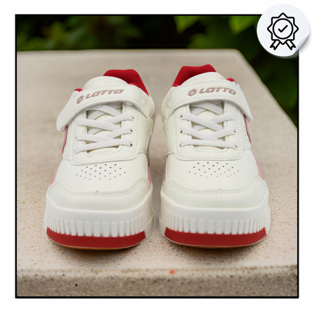 Buty Dziecięce Dla Dziewczynek Białe Wygodne LOTTO PINADEE K Girls