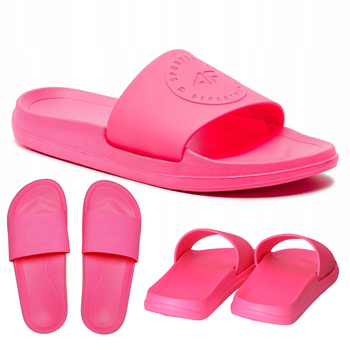 Klapki Buty Damskie Wygodne Lekkie Na Co Dzień Lato Różowe 4F