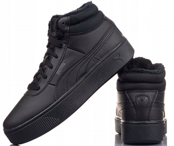 Buty damskie czarne PUMA VIKKY STACKED wysokie