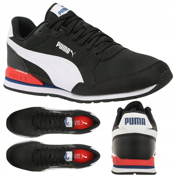 Buty sneakersy męskie WYGODNE PUMA ST RUNNER CZARNE 