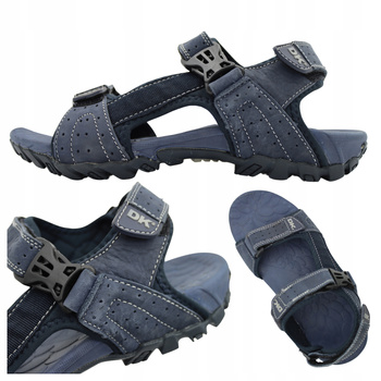 Sandały Męskie Wygodne Lekkie Przewiewne Na Lato DK ZT-019 NAVY