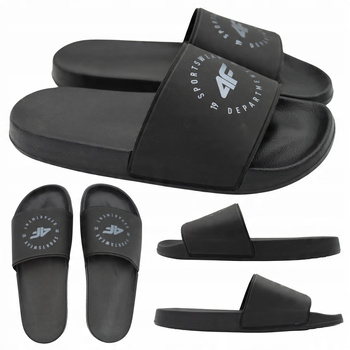 Klapki Męskie Czarne Na Basen Lato Lekkie Wygodne 4F