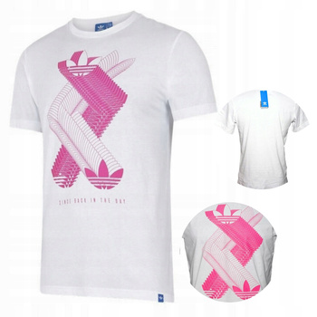 Koszulka T-shirt adidas biała męska G Disruptive bawełna