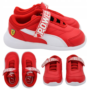 Buty Dziecięce Sportowe Wygodne PUMA SF KARD CAT III V INF Czerwone
