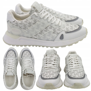 Buty Sneakersy Wygodne Męskie Sportowe Białe Skórzane MICHAEL KORS 