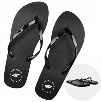 4F damskie czarne lekkie na plażę JAPONKI 4FSS23FFLIF064 21S 