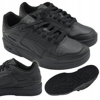 Buty Czarne Męskie Sportowe Wygodne Skóra PUMA SLIPSTREAM LTH