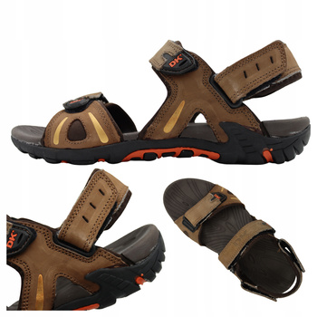 Sandały Wygodne Lekkie Na Lato Męskie Przewiewne DK ZT-020 BROWN