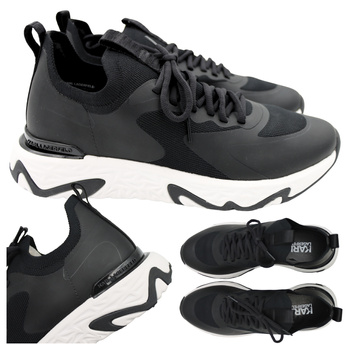 Buty Sneakersy Stylowe Wygodne Czarne KARL LAGERFELD