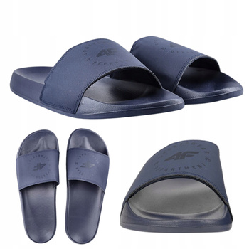 Klapki Męskie Granatowe Lekkie Wygodne Na Plaże Basen Lato Wsuwane 4F