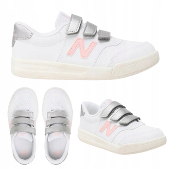 Buty Dziecięce Sportowe Do Szkoły Wygodne Lekkie Białe NEW BALANCE