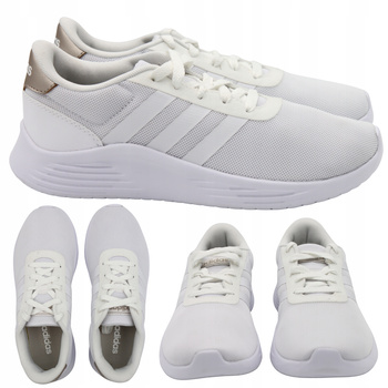 Buty Sportowe damskie białe ADIDAS Lite Racer 2.0 Sznurowane 