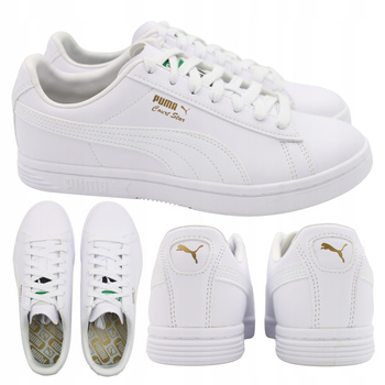 Buty Sportowe Białe Skórzane Sneakersy męskie PUMA COURT STAR SL