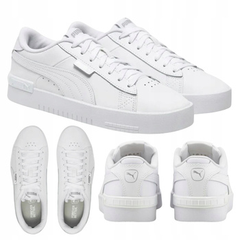 Buty Damskie Młodzieżowe Wygodne Lekkie Białe Skóra PUMA JADA