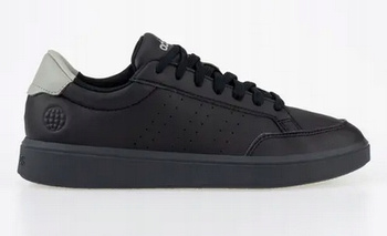 Buty Tenisówki Męskie Czarne Skóra Wygodne ADIDAS NOVA COURT