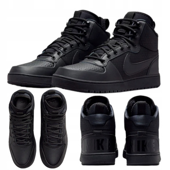 Buty Zimowe Na Zimę Wysokie Wygodne Skóra Ciepłe NIKE COURT BOROUGH
