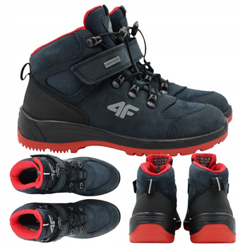 BUTY DZIECIĘCE 4F WYGODNE TREKKINGOWE NA JESIEŃ ZIMĘ JOBMW251 31S