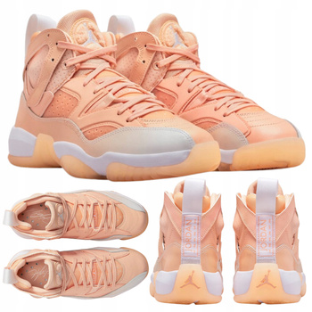 Buty Sneakersy Damskie Wygodne Wysokie Skóra NIKE JUMPMAN TWO TREY R. 37,5