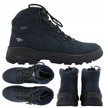 BUTY DAMSKIE 4F WYGODNE TREKKINGOWE WYSOKIE NA JESIEŃ ZIMĘ OBDG253 31S 